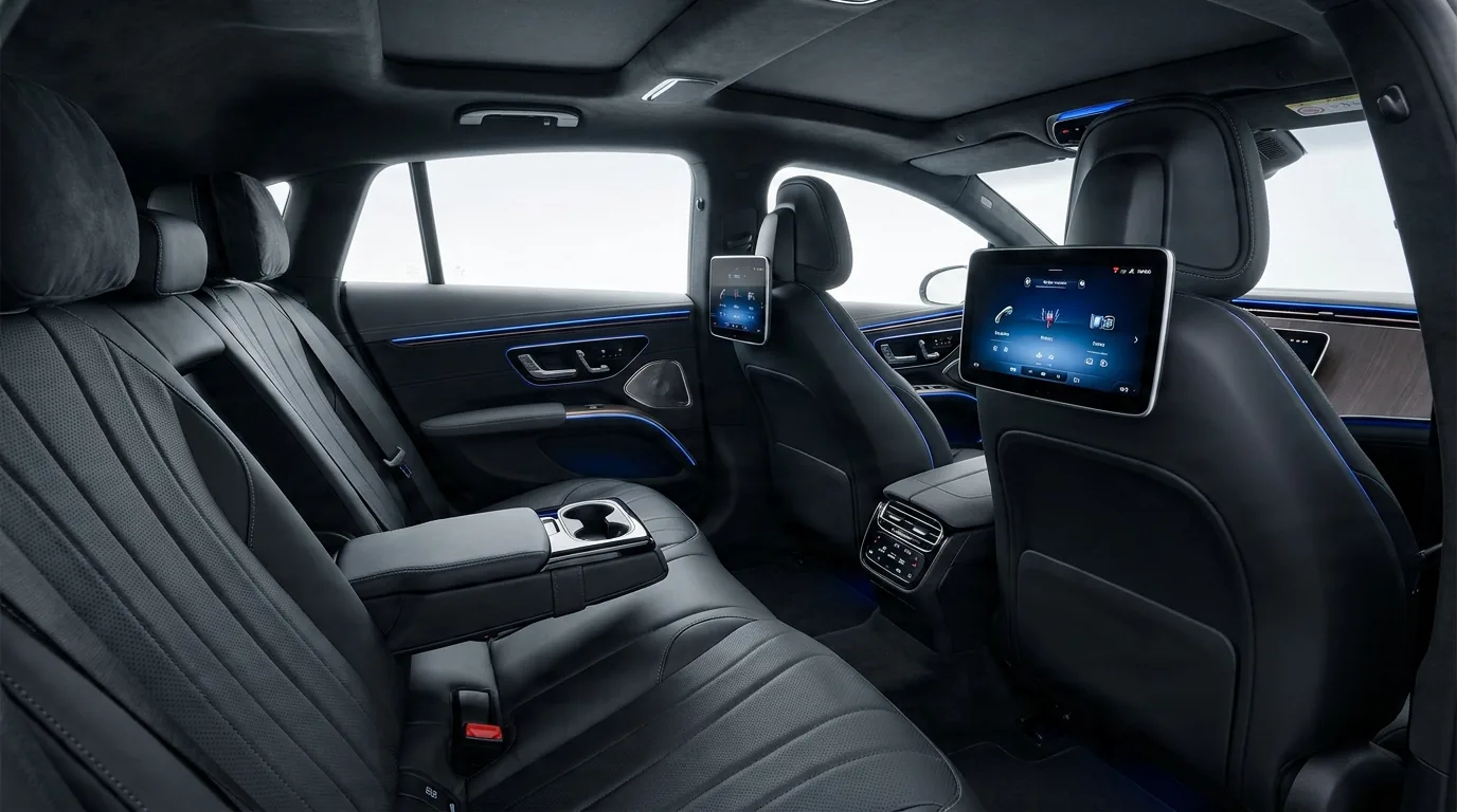 Mercedes-Benz EQS, Rear Cabin Interior